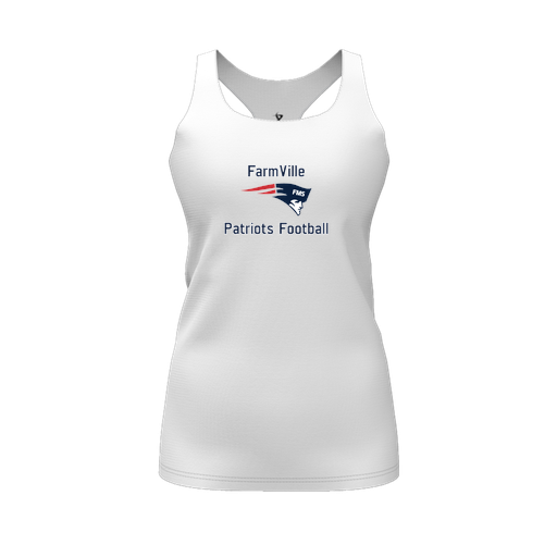 [FT0TRBWH-FYS-LOGO1] Decker Racerback Tank Top (Female Youth S, White, Logo 1)