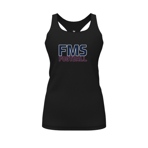 [FT0TRBBK-FYS-LOGO2] Decker Racerback Tank Top (Female Youth S, Black, Logo 2)
