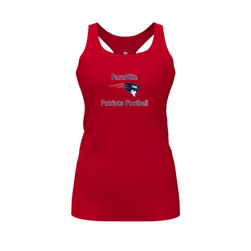 [FT0TRBRD-FYS-LOGO1] Decker Racerback Tank Top (Female Youth S, Red, Logo 1)
