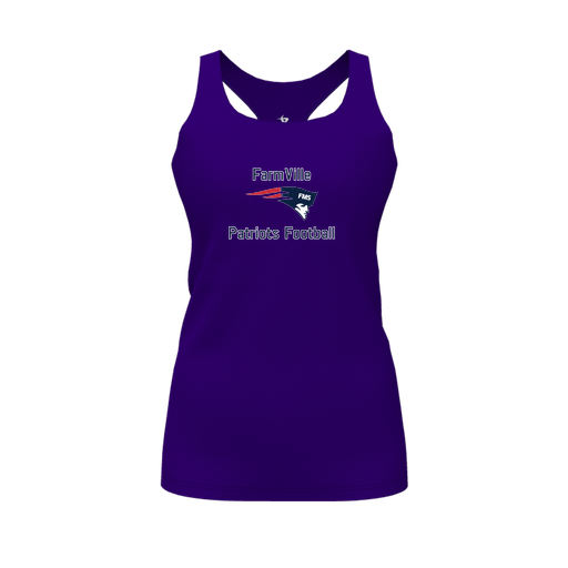 [FT0TRBPP-FYS-LOGO1] Decker Racerback Tank Top (Female Youth S, Purple, Logo 1)