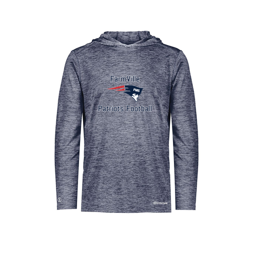 [FOLHCGNV-AS-LOGO1] Decker Men's Charge Hoodie (Adult S, Navy, Logo 1)