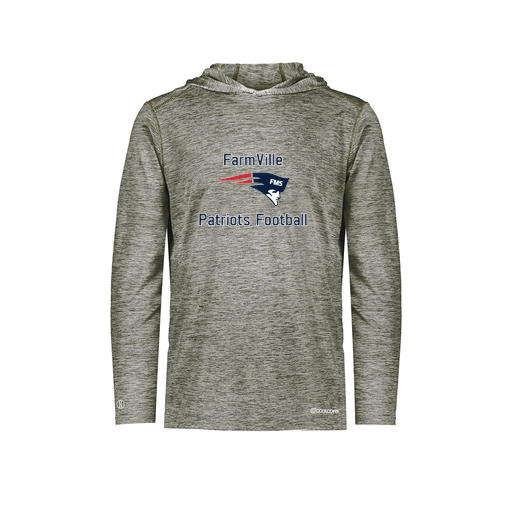 [FOLHCGGY-AS-LOGO1] Decker Men's Charge Hoodie (Adult S, Gray, Logo 1)