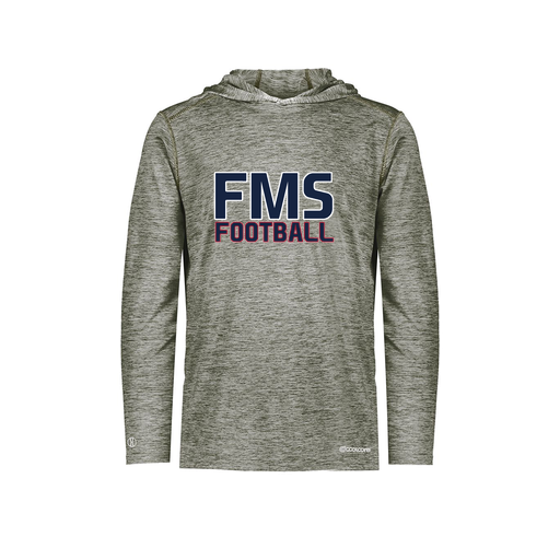 [FOLHCGGY-AS-LOGO2] Decker Men's Charge Hoodie (Adult S, Gray, Logo 2)