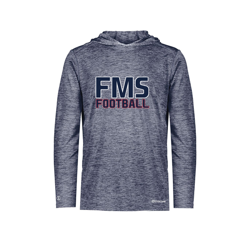 [FOLHCGNV-YS-LOGO2] Decker Youth Charge Hoodie (Youth S, Navy, Logo 2)