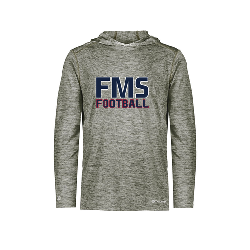 [FOLHCGGY-YS-LOGO2] Decker Youth Charge Hoodie (Youth S, Gray, Logo 2)